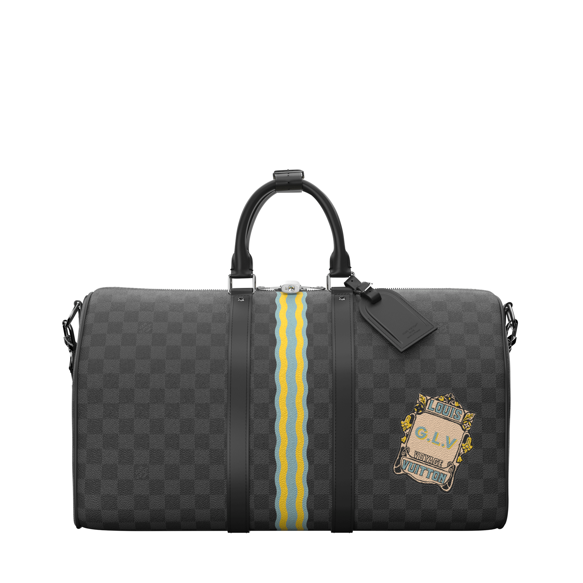 Keepall Bandoulière 45 Damier Graphite Canvas - Trunks, Travel and